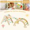 Costway 3-in-1 Kids Climber Set Toddler Wooden Play Arch with Sliding and Climbing Ramp